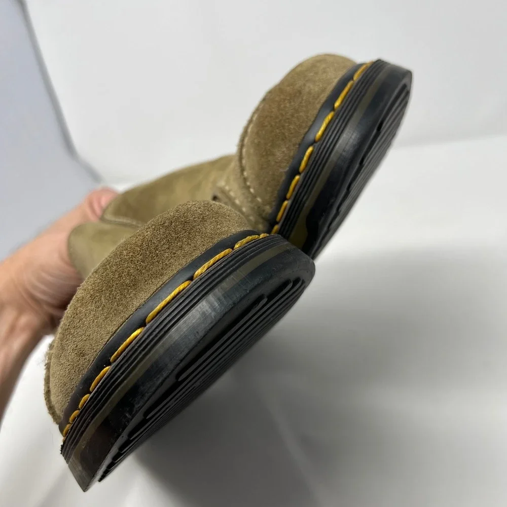 Dr Martens Men's Brown Slip-On Suede Loafers Size 8UK HTF‎ Y2K Made in England